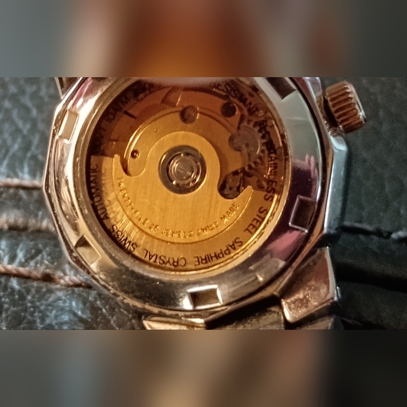 Sale! Croton Automatic Mother of Pearl and Diamond Watch - Picture 7 of 8